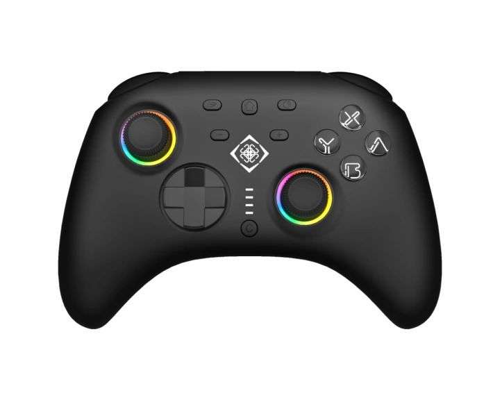 Deltaco GAM-198 RGB Bluetooth Gamepad Black