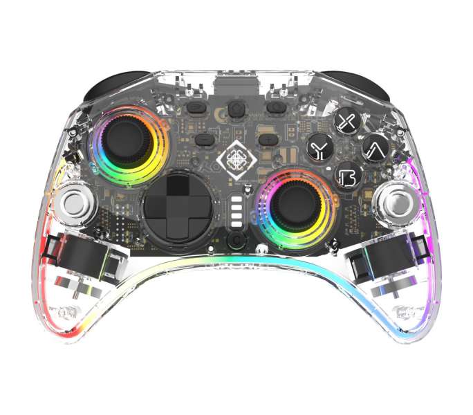 Deltaco GAM-198-T RGB Bluetooth Gamepad Transparent