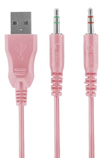 Deltaco PH85 Gaming Headset Pink