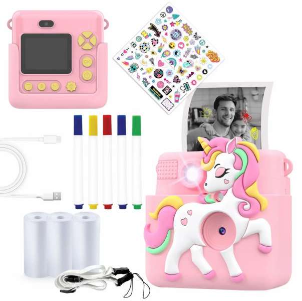 Denver KPC-1363 Kids Print Camera Rose