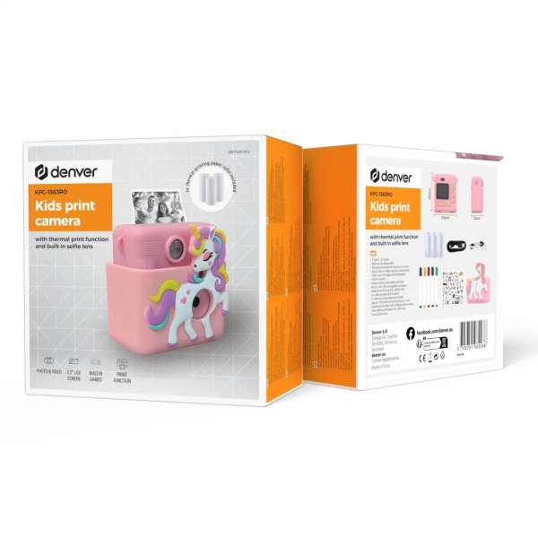 Denver KPC-1363 Kids Print Camera Rose