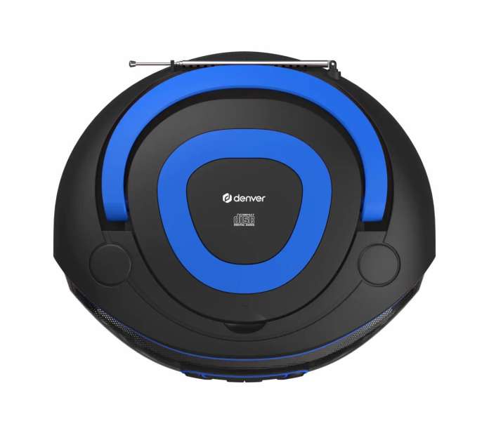 Denver TDB-212BU DAB+ Boombox With DAB+/FM Radio Bluetooth function USB CD player & AUX input Blue