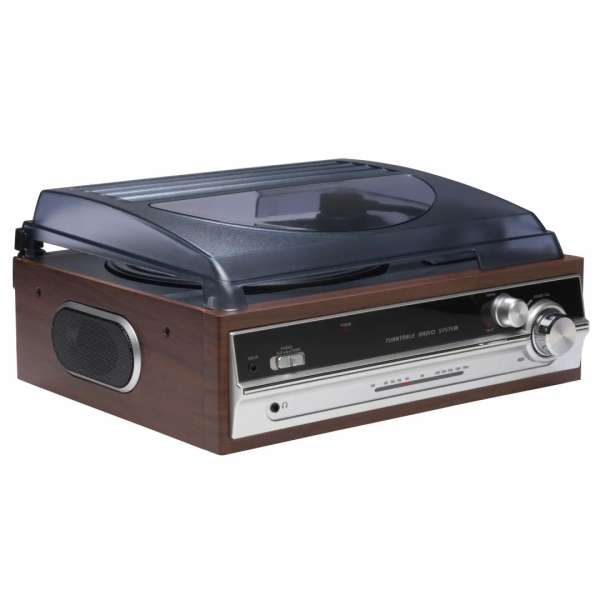 Denver VPR-190MK3 Retro turntable with radio & built-in speakers