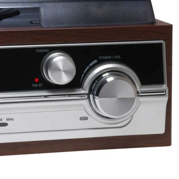 Denver VPR-190MK3 Retro turntable with radio & built-in speakers