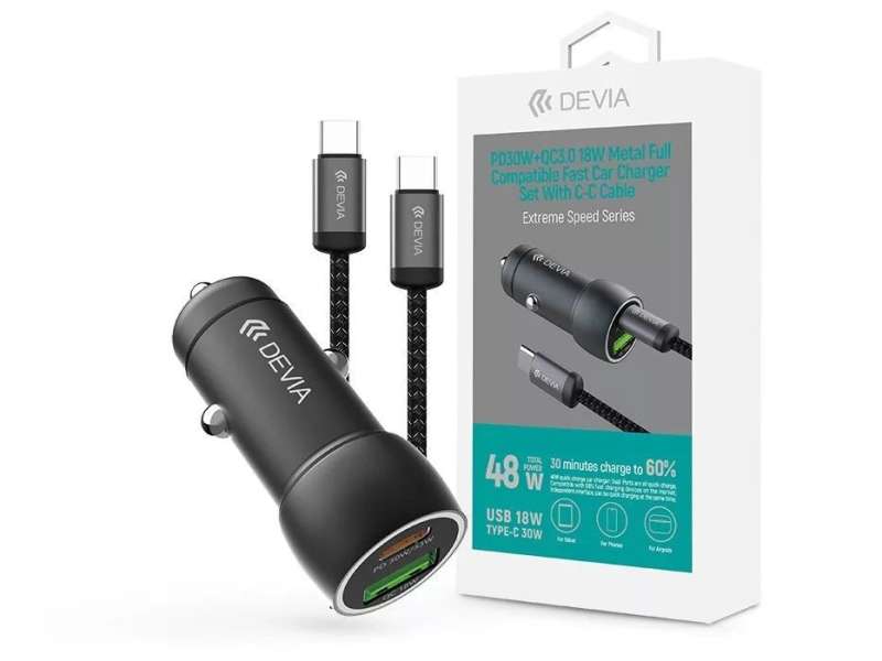Devia ST112773 Extreme Speed Series 30W Car Charger Black