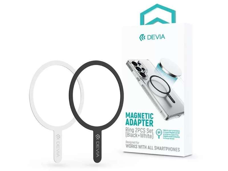 Devia ST124936 MagSafe mágneses autós tartóhoz Black/White (2db/csomag)