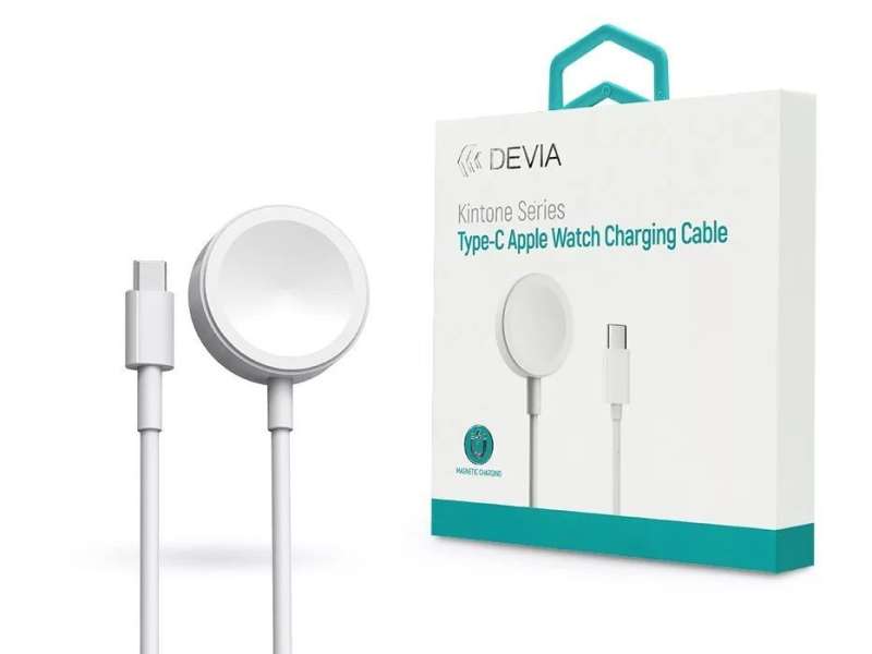 Devia ST381973 Kintone Series Type-C Apple Watch Charging Cable White