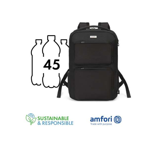 Dicota SEVEN Notebook Backpack 12-14" Black
