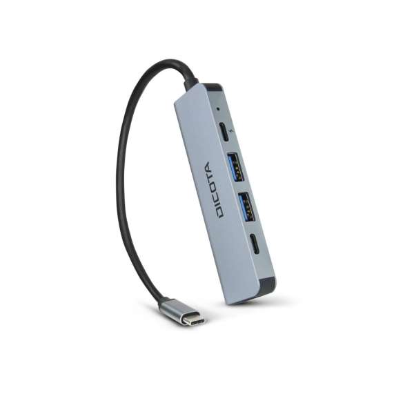 Dicota USB-C 5-in-1 Video Hub 4K PD 100W Silver