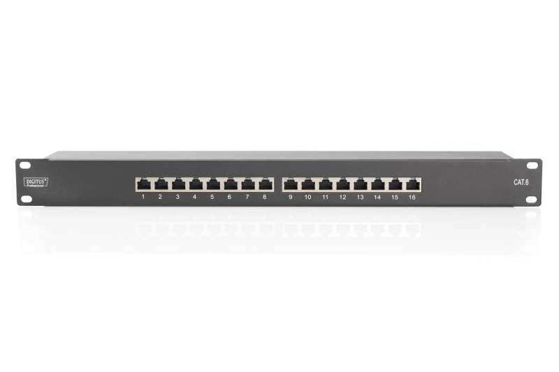 Digitus 16-port Patch Panel 1U Black