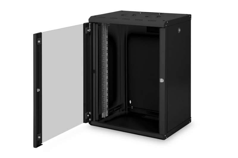 Digitus DN-19 16-U-SW Falra szerelhető Rackszekrény Black