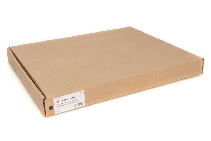 Digitus 1U extendible shelf for 600 mm depth racks 40x485x368mm up to 25kg Black (RAL 9005)