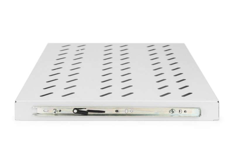 Digitus 1U extendible shelf for 600mm depth racks 40x485x368mm up to 25 kg Grey (RAL 7035)