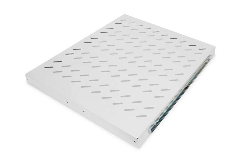 Digitus 1U extendible shelf for 800mm depth racks 40x484x568mm up to 25 kg Grey (RAL 7035)