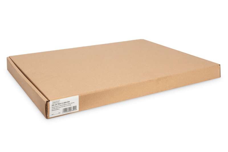 Digitus 1U extendible shelf for 800mm depth racks 40x484x568mm up to 25kg Black (RAL 9005)