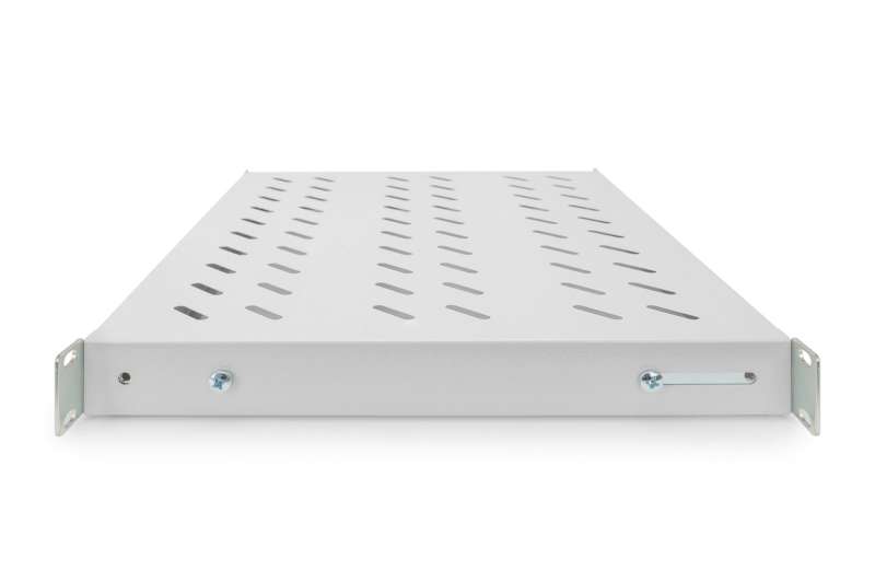 Digitus 1U fixed shelf for 600mm depth racks 44x482x350mm adjust. 350-550mm depth Grey