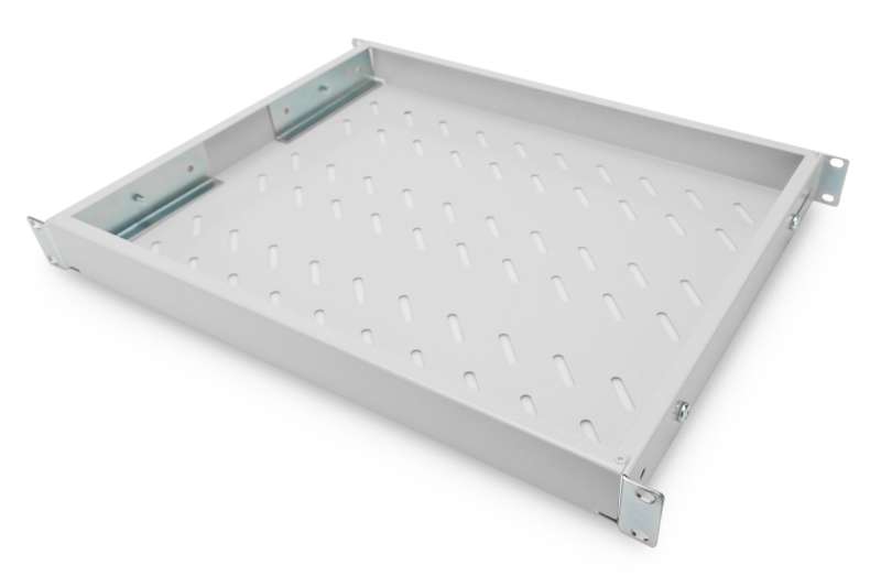 Digitus 1U fixed shelf for 600mm depth racks 44x482x350mm adjust. 350-550mm depth Grey