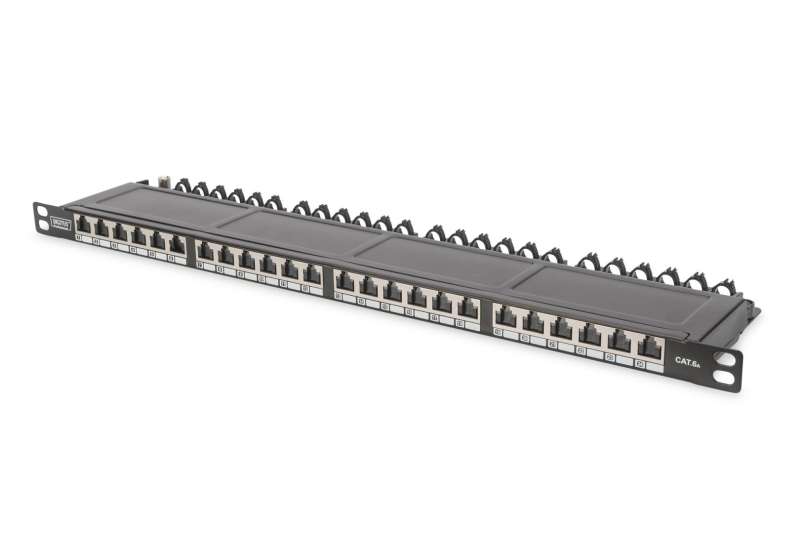 Digitus 24-port Patch Panel 0,5U Black