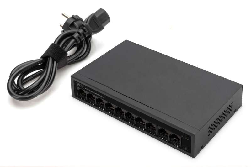 Digitus 8+2 Port Gigabit PoE Switch Black