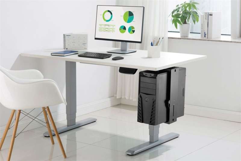 Digitus -90411 Univerzális asztali számítógép tartó Black