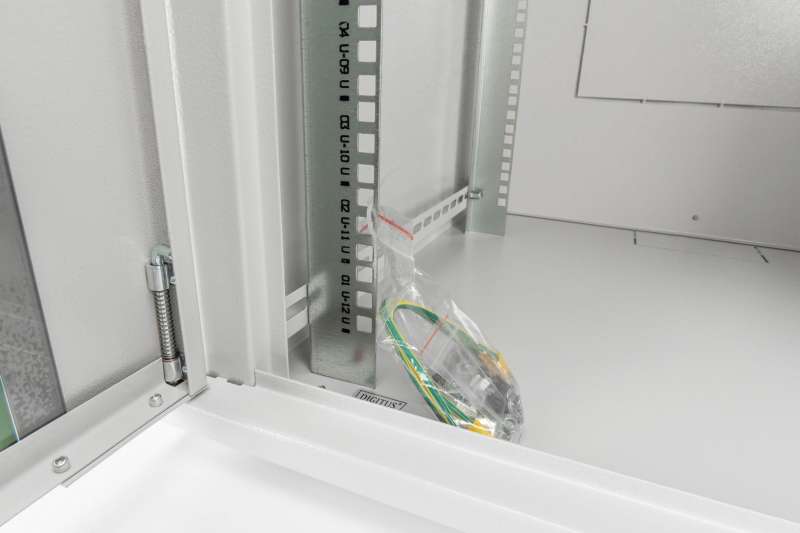 Digitus DN-19 09U-6/6-EC Falra szerelhető Rackszekrény Grey