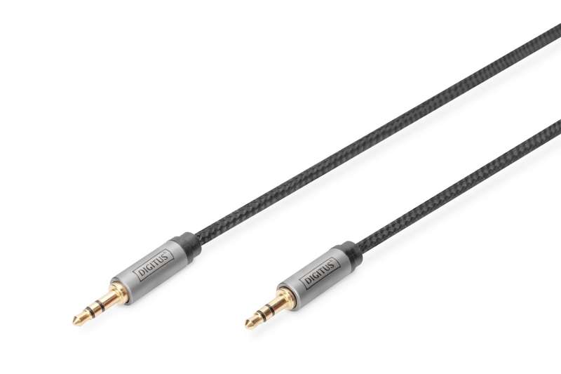 Digitus Audio Extension Cable, 3.5 mm jack to 3.5 mm socket 1,8m Black