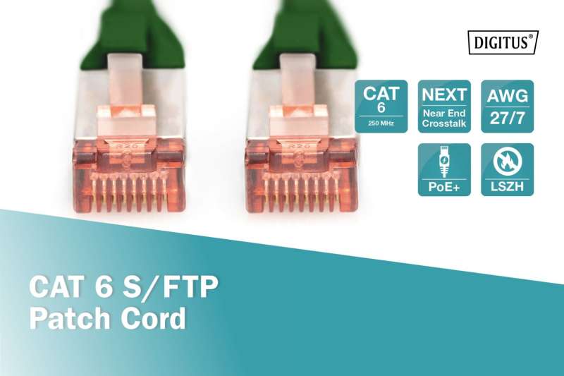Digitus CAT6 S-FTP Patch Cable 3m Green