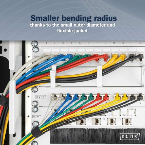 Digitus CAT6A F-FTP Patch Cable 0,5m Black