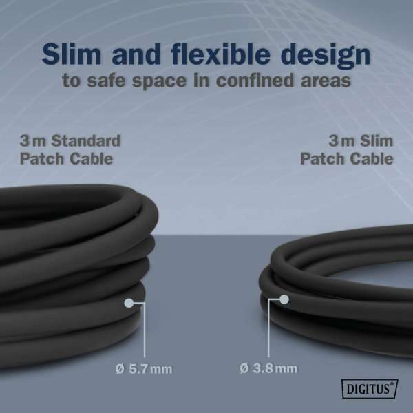 Digitus CAT6A F-FTP Patch Cable 1m Black