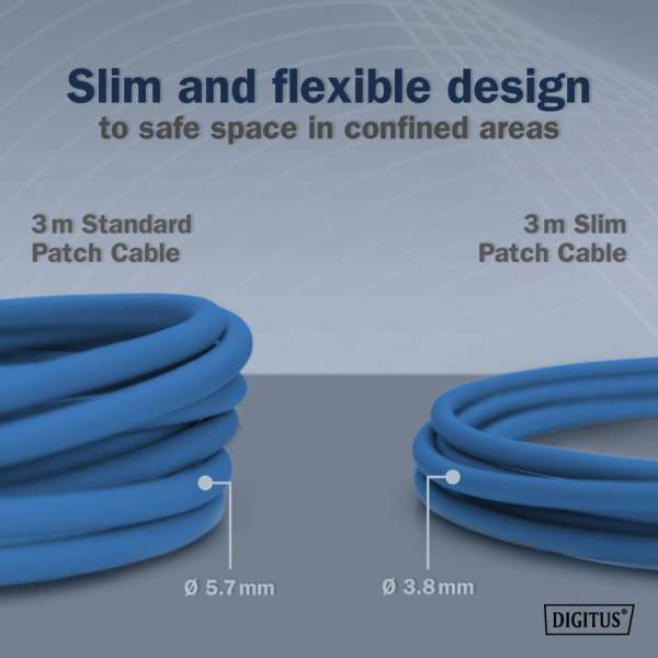 Digitus CAT6A F-FTP Patch Cable 5m Blue