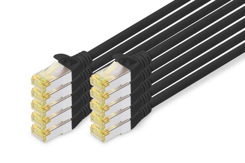Digitus CAT6A S-FTP Patch Cable 2m Black (10db)