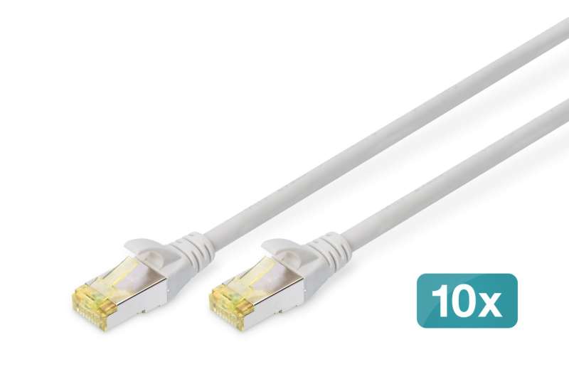 Digitus CAT6A S-FTP Patch Cable 2m Grey (10db)