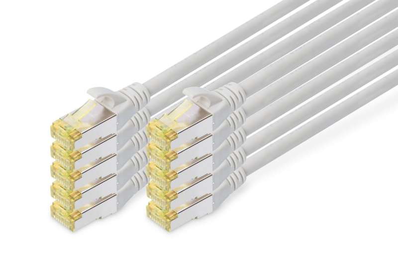 Digitus CAT6A S-FTP Patch Cable 5m Grey (10db)