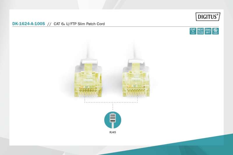 Digitus CAT6A U-FTP Patch Cable 10m Grey