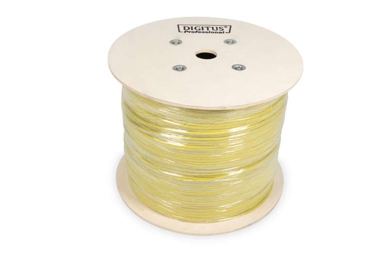 Digitus CAT7A S-FTP Installation Cable 500m Yellow