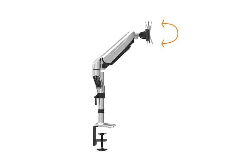 Digitus DA-90351 Universal Single Monitor Mount With Gas Spring And Table Fixture Silver