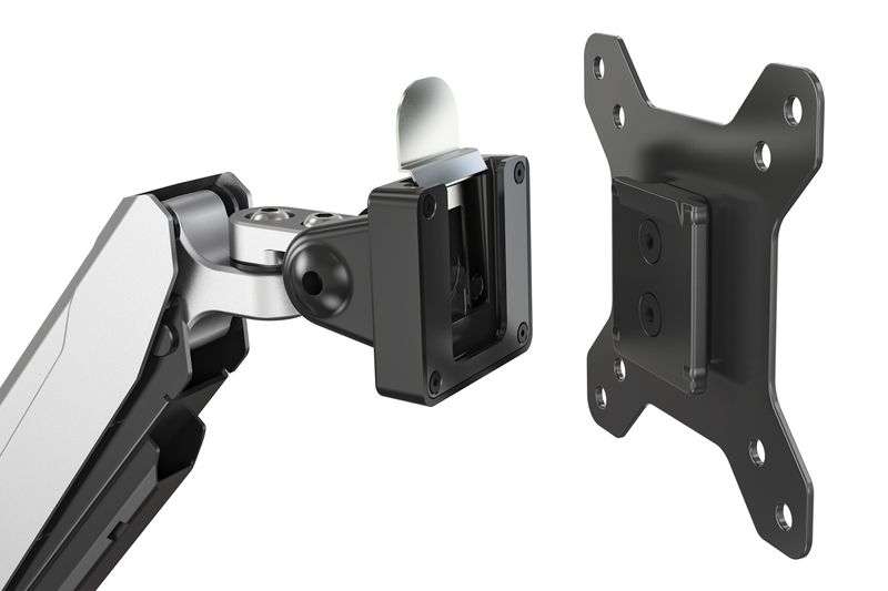 Digitus DA-90351 Universal Single Monitor Mount With Gas Spring And Table Fixture Silver