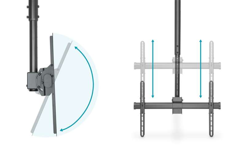 Digitus DA-90421 Monitor/TV Ceiling Mount 37-70" 50kg Black