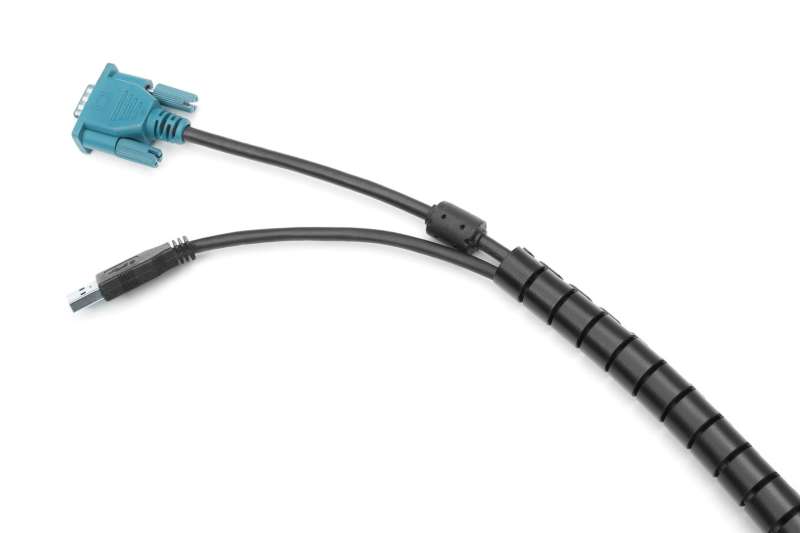 Digitus DA-90508 Flexible Cable Tube with a Pulling Aid 5m Black
