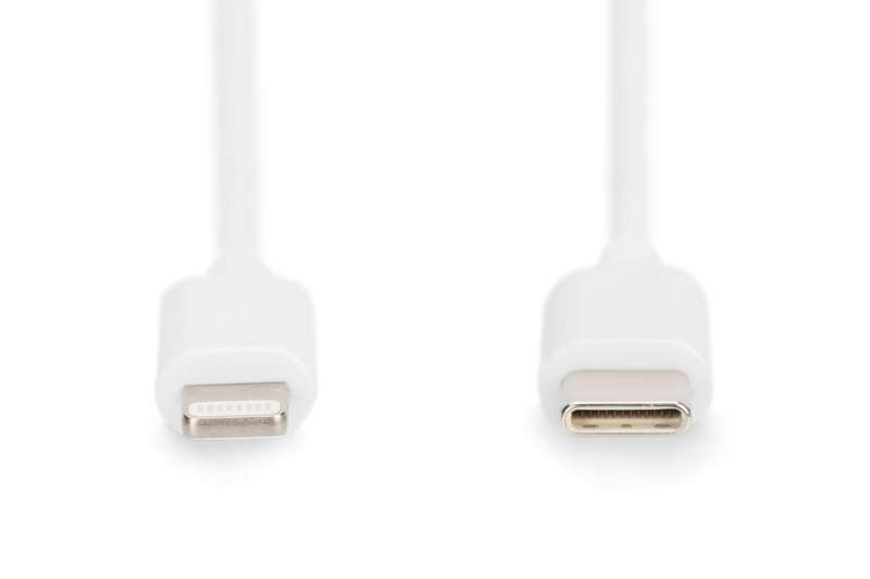 Digitus Data / Charger Cable USB-C - Lightning MFI 2m White
