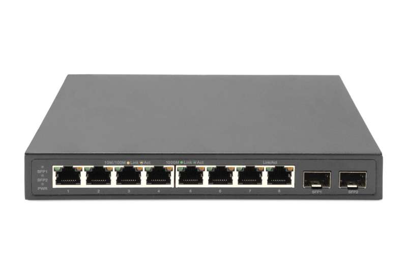 Digitus Digitus 8-Port Gigabit + 2 Gigabit SFP Ethernet Switch
