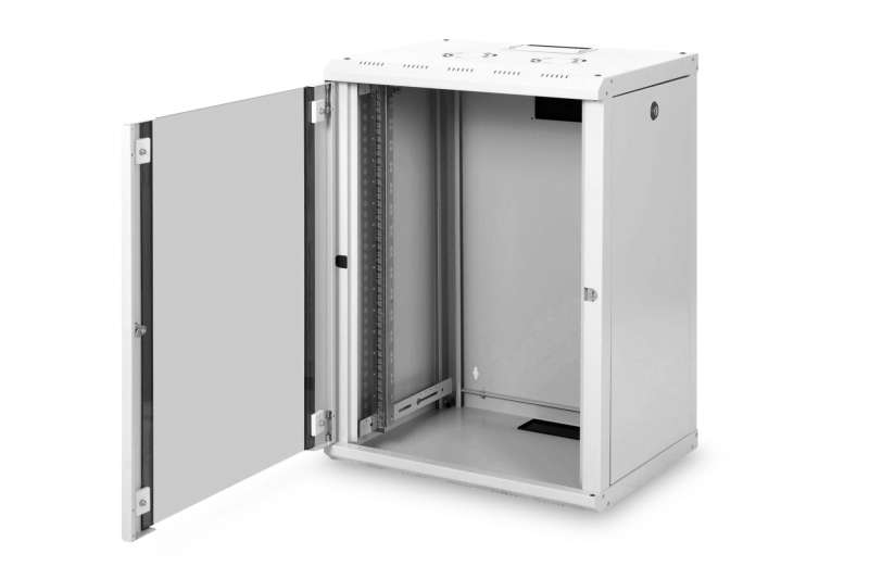 Digitus DIGITUS DN-19 16U Falra szerelhető Rackszekrény Grey