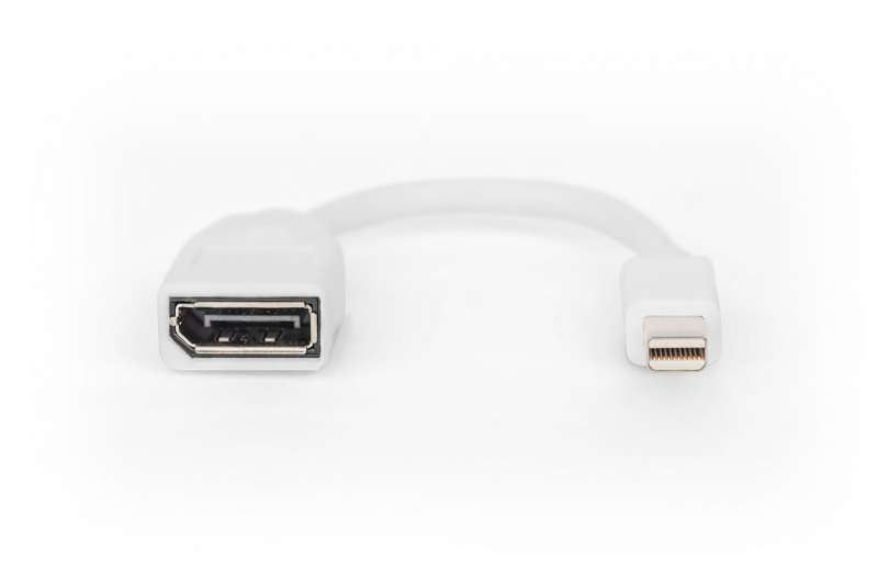 Digitus DB-340405-001-W adapter cable mini DP - DP 0,15m White