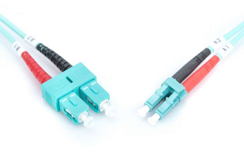 Digitus DK-2532-01/3 száloptikás kábel 1 M LC SC I-VH OM3 Blue