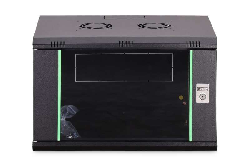 Digitus DN-19 07-U-EC-SW Falra szerelhető Rackszekrény Black