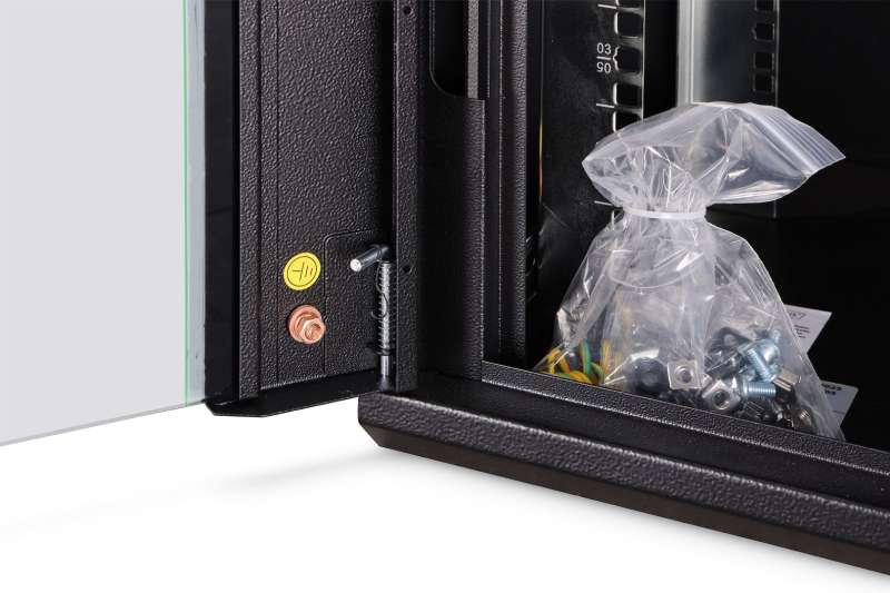 Digitus DN-19 07-U-EC-SW Falra szerelhető Rackszekrény Black