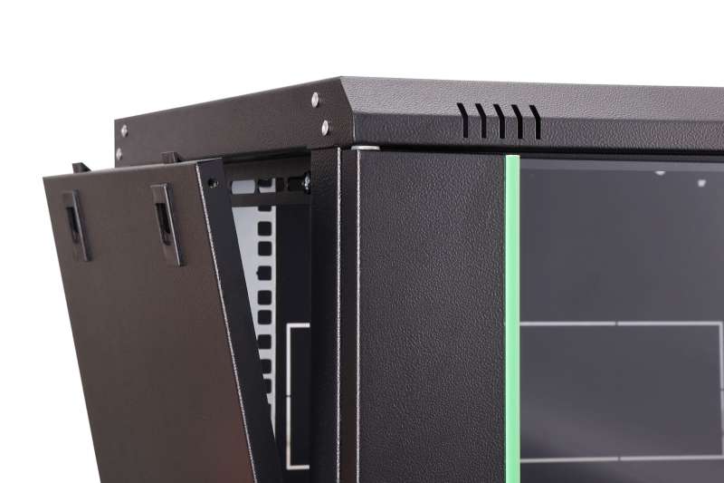 Digitus DN-19 07-U-EC-SW Falra szerelhető Rackszekrény Black