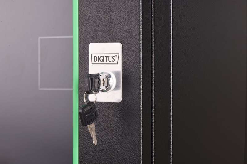 Digitus DN-19 07-U-EC-SW Falra szerelhető Rackszekrény Black
