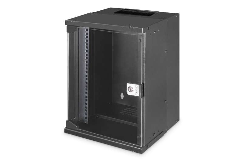 Digitus DN-49103 Falra szerelhető Rackszekrény Black