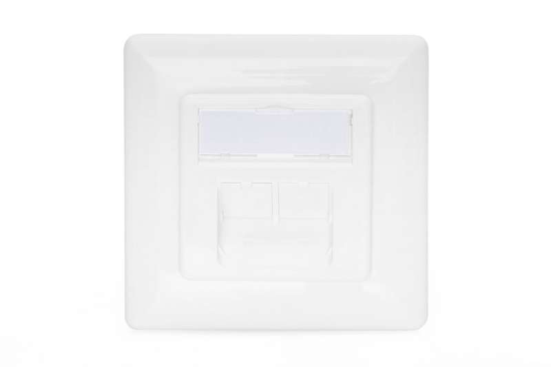 Digitus DN-9007-1 csatlakozóaljzat 2 x RJ-45 White